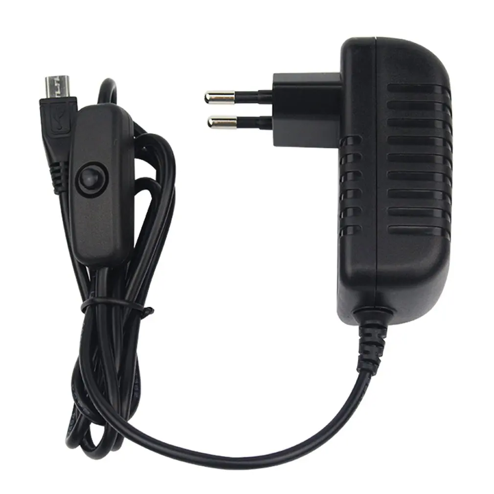 5 V 3A зарядное устройство с адаптером переменного тока Micro USB кабель с выключателем питания для Raspberry Pi 3 pi pro Модель B+ Plus