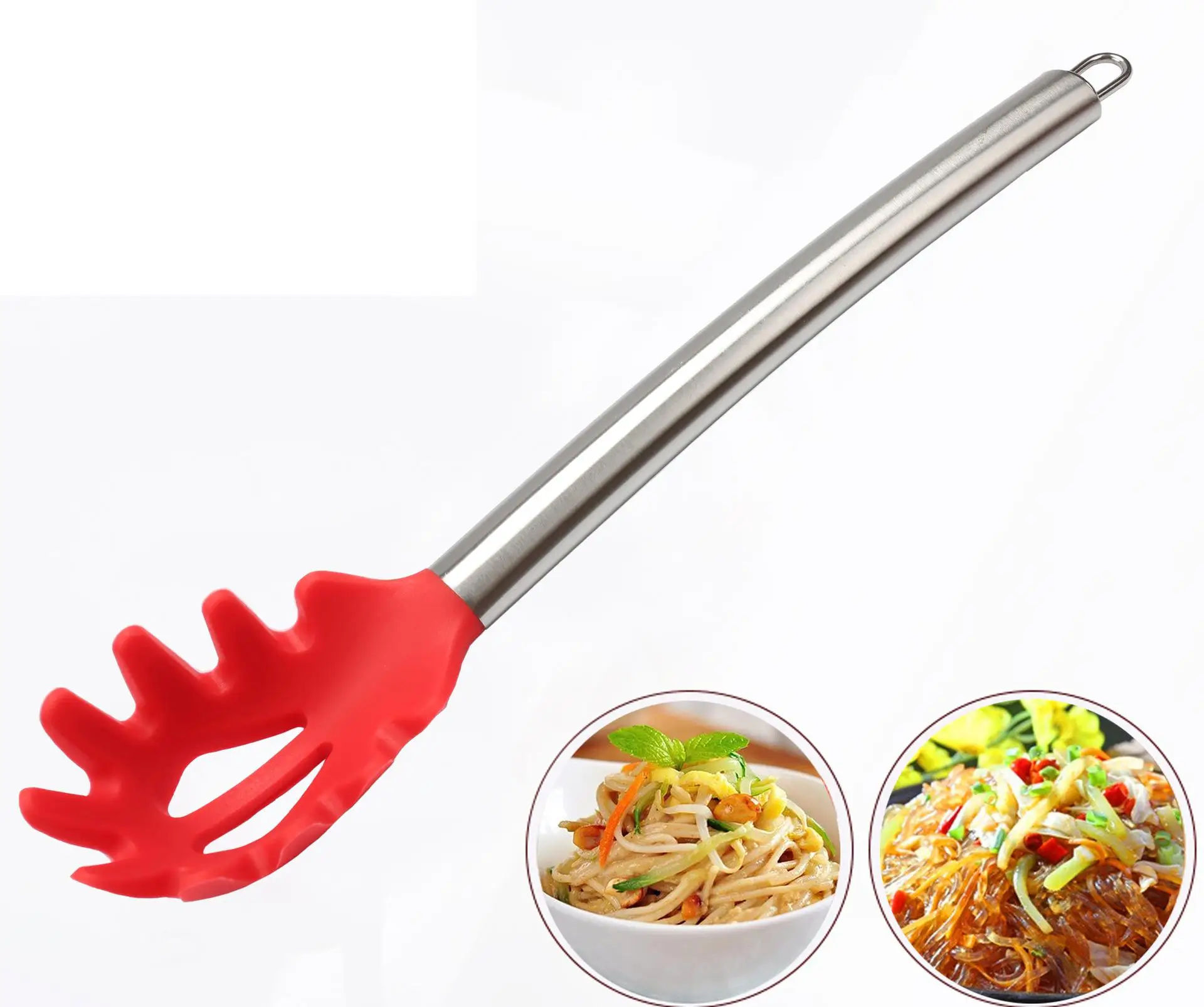 Buy Stylish Silicone Pasta Scoop Stainless Steel Long