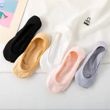 5 пар/лот; женские носки; сезон весна-лето-осень; обувь на высоком каблуке; бесшовные короткие носки; женские нескользящие носки