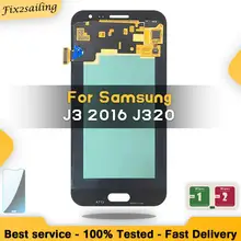 Новый супер для Samsung Galaxy J320F AMOLED ЖК дисплей сенсорный экран J3 2016 J320
