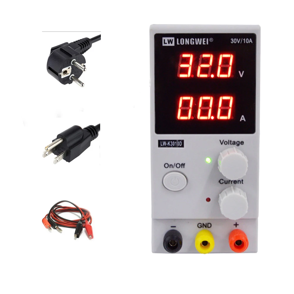 

LW 3010D 30V 10A Mini Digital adjustable power supply DC switching power supply laboratory 220V 110V EU / AU / US plug lw3010d