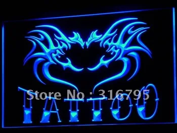 

i701 Tattoo Flying Dragon Heart Love Open LED Neon Light Signs On/Off Swtich 20+ Colors 5 Sizes