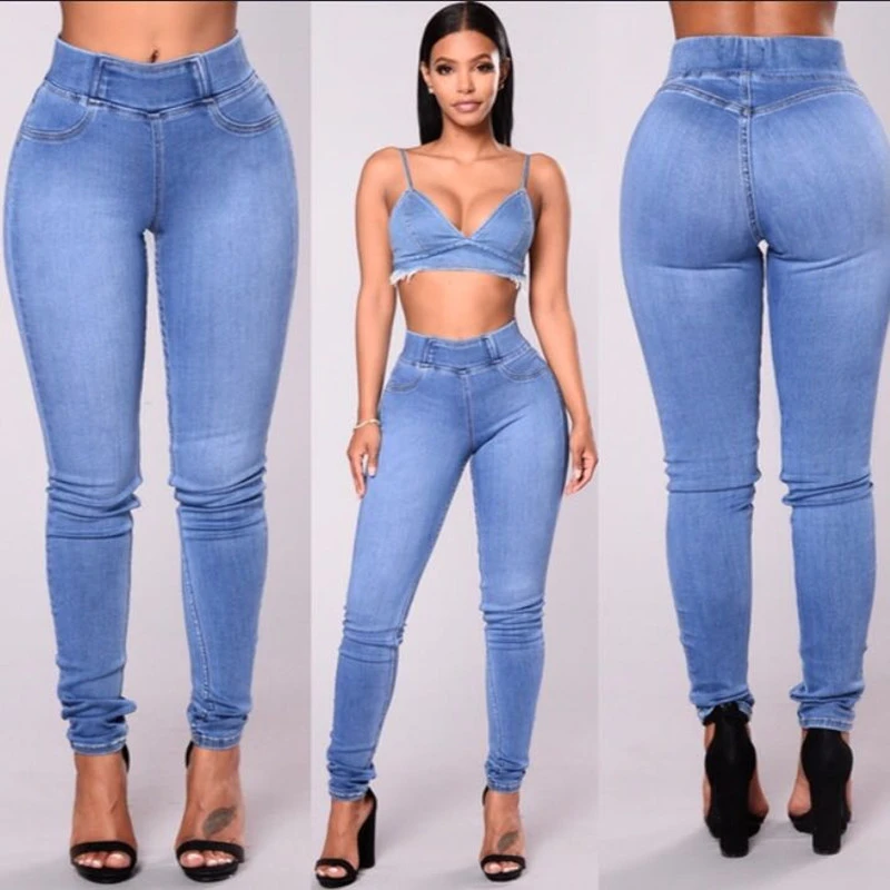 jeans stretch high waist