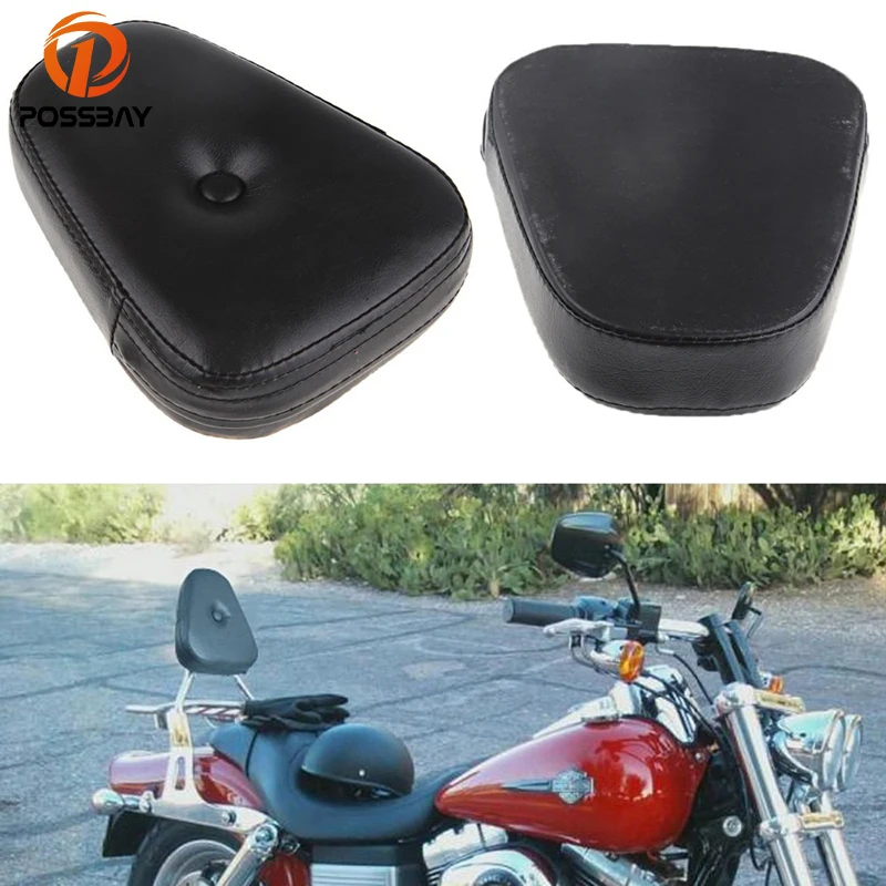 

POSSBAY Universal Motorcycle Seats Triangle Backrest Cushion Pad Cafe Racer Seat Fit for Suzuki Yamaha Honda Kawasaki Harley