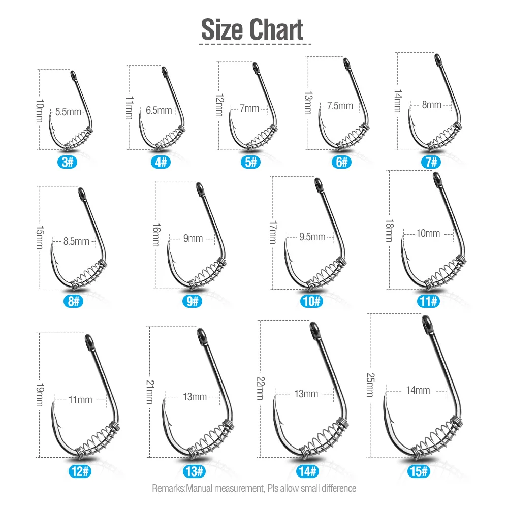 DONQL 10Pcs/20Pcs/50Pcs/Lot Barbed Fishing Hooks Durable High Carbon Spring Hole1#-15# Bass Carp Fish hooks Tackle Accessories