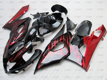 

GSX R 1000 06 Fairing GSX R 1000 2005 - 2006 K5 Black Red Frame Motorcycle Fairing for Suzuki GSXR1000 2006 Plastic Fairings