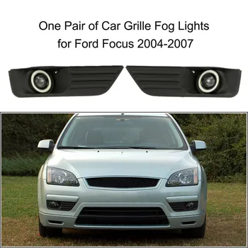 

2pcs Left Right Side Car Lower Bumper Grille Grill Fog Light LED Lamp for Ford Focus 2004-2007 4M51-19953-A, 4M51-19952-A