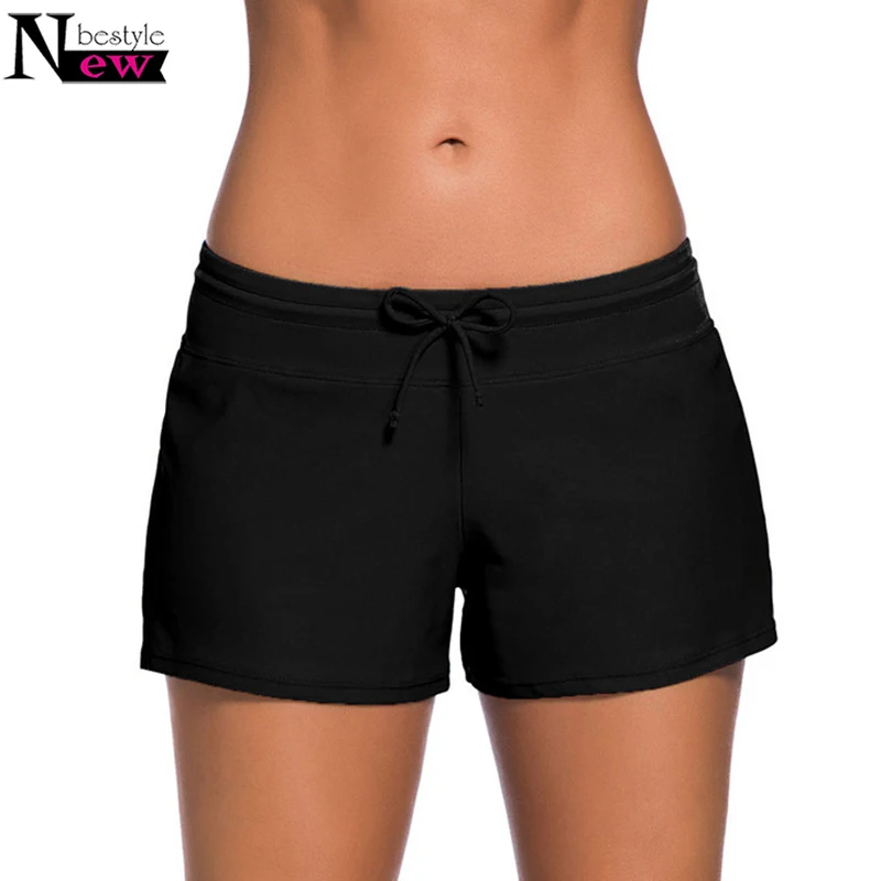 

Women's Waistband Swimsuit Bottom Boy Shorts Swimpool Panty Female Tankini Board Shorts Casual Summer Slit Beach Swimwear Trunks