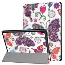 2017 Flip Printing PU Leather Magnetic Cover Case for Lenovo tab4 10 TB-X304F TB-X304N Tablet Case Cover Funda +Film+Stylus Pen