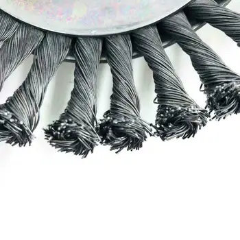 

Weed Brush Steel Wire Wheel For Brush Cutter Replacement Dust Removal Deburring