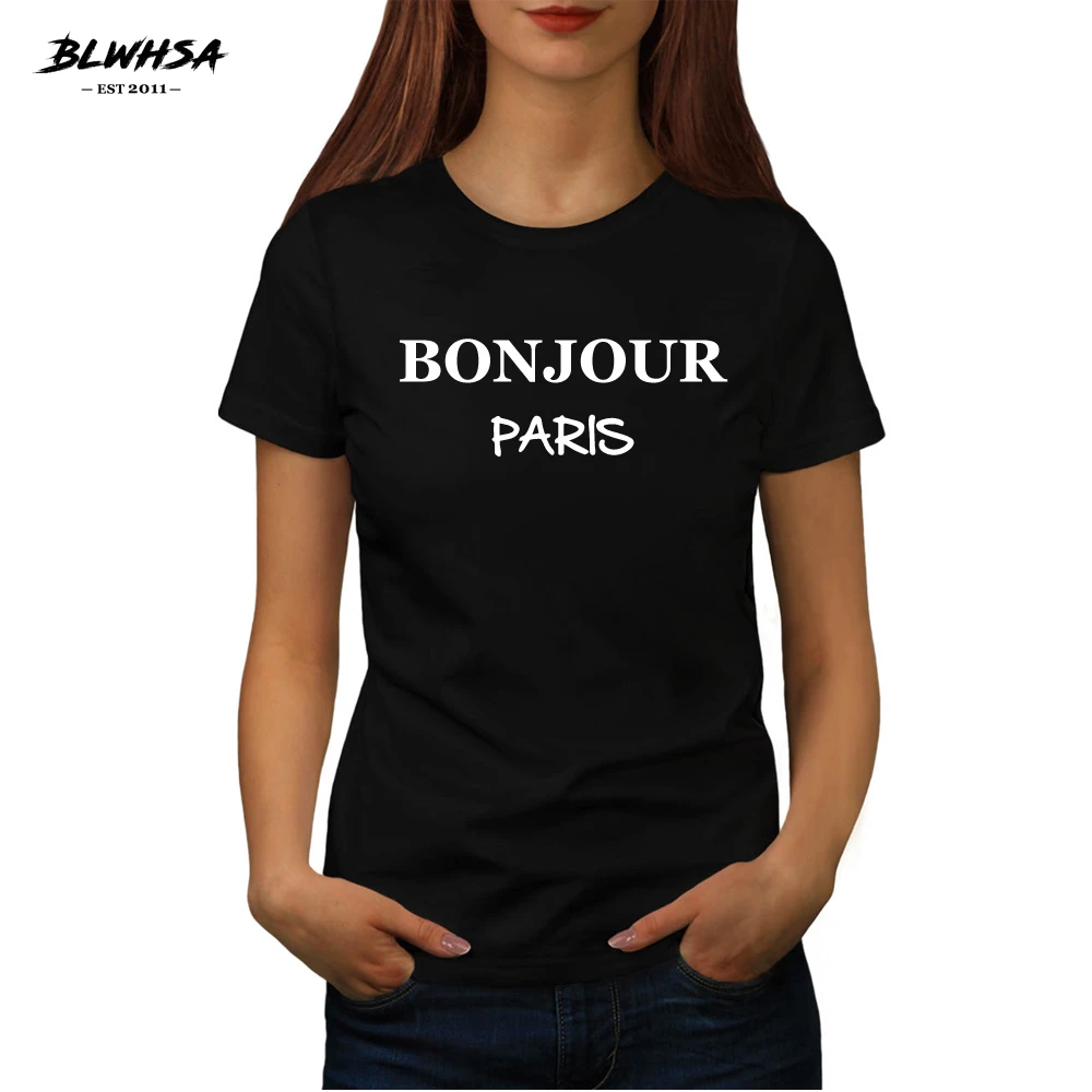 Paris slogan t shirt Clearance