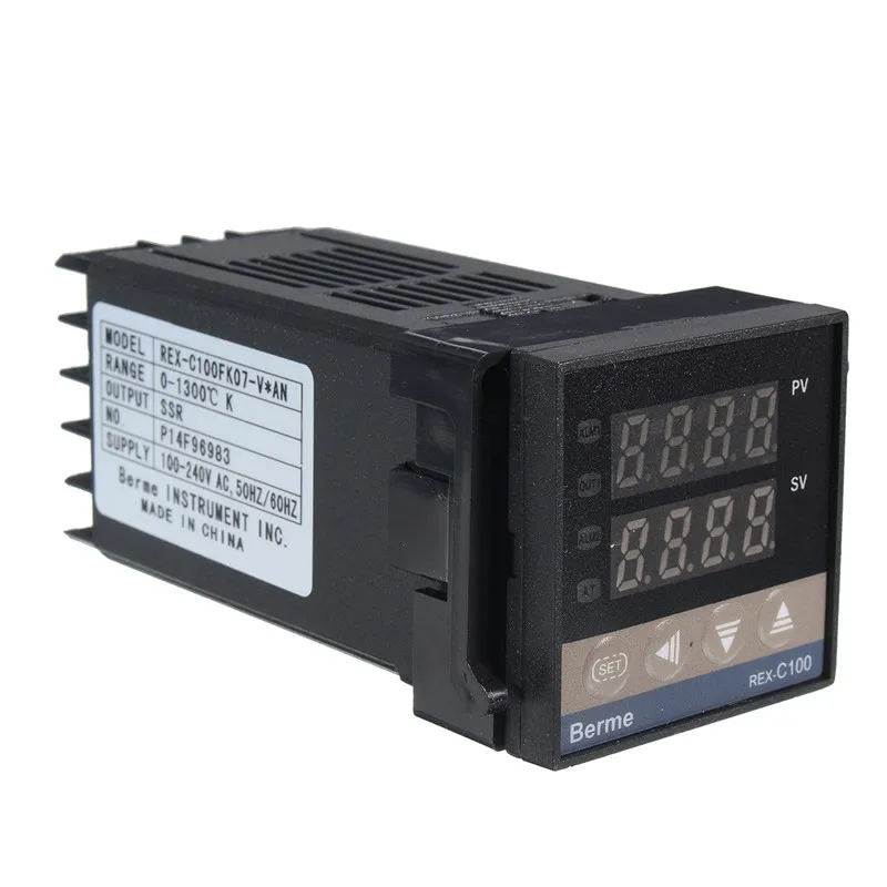 Аварийный REX-C100 110 В до 240 В от 0 до 1300 градусов цифровой PID контроллер температуры с датчиком типа K