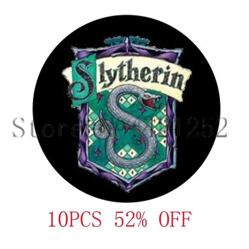 Slytherin Crest House Necklace, Keyring, Bookmark, Cufflink, Earring Set - Hogwarts Merchandise image 2