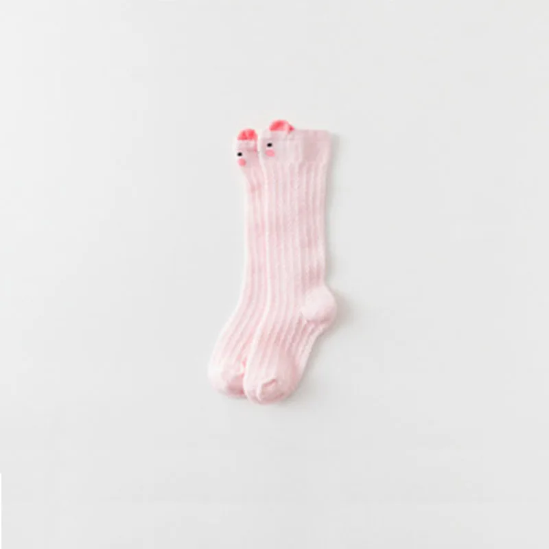 Осенне-зимние детские носки 1 пара, милые детские носки теплые гольфы нескользящие носки для маленьких мальчиков и девочек - Цвет: pink
