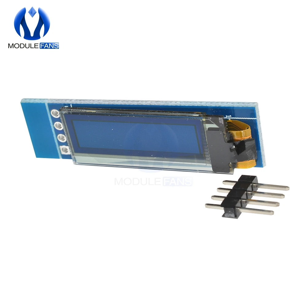 Модуль ЖК дисплея 0 91 дюйма 128x32 I2C IIC Серийный синий белый OLED 12832 SSD1306 экран для