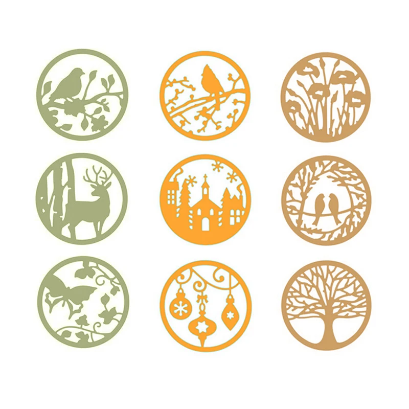 

Naifumodo Dies Christmas Reindeer Bird Animal Cutting Metal Craft Dies Cut New for Scrapbooking Card DIY Album Paper Embossing