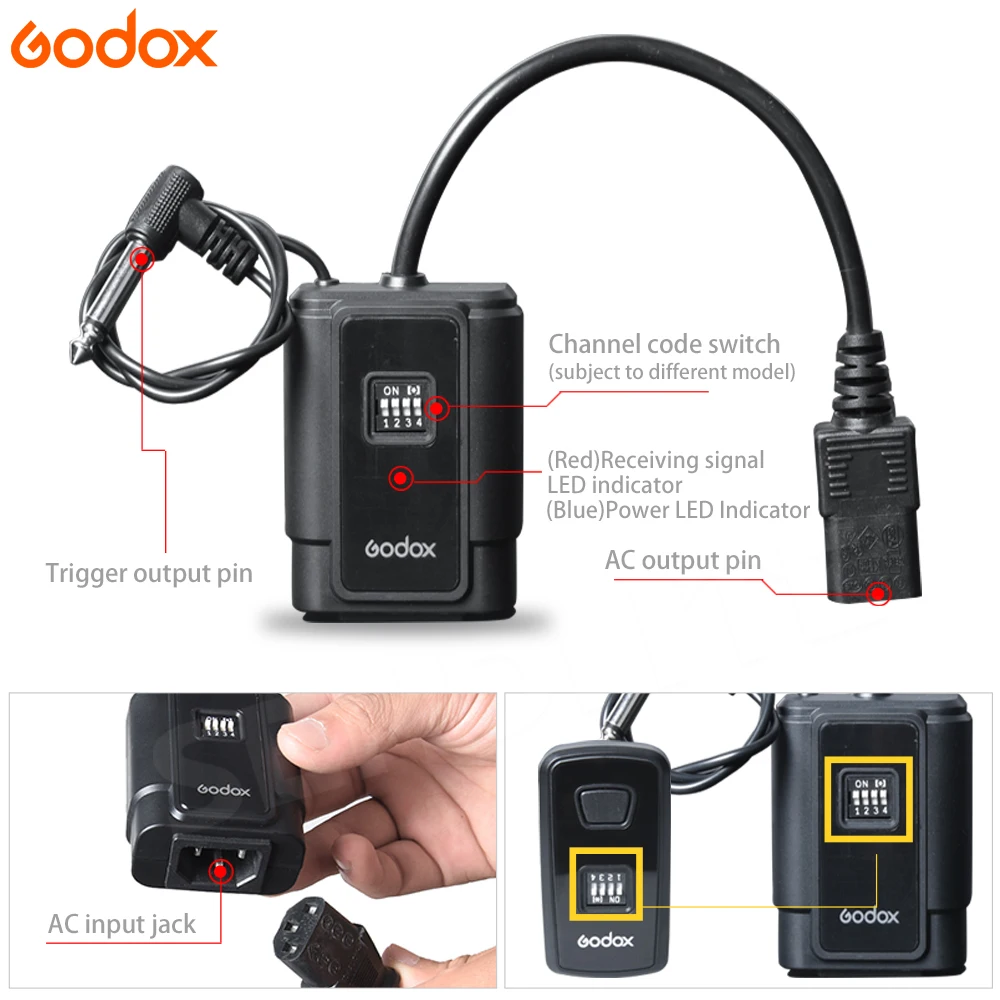 GODOX DM-16 16-Channel Studio Flash Trigger + 2Pcs DMR-16 Wireless Trigger Receiver Compatible with Canon Nikon Olympus Pentax Cameras GODOX DM-16 16-Channel Studio Flash Trigger Receiver Martinique | Ubuy