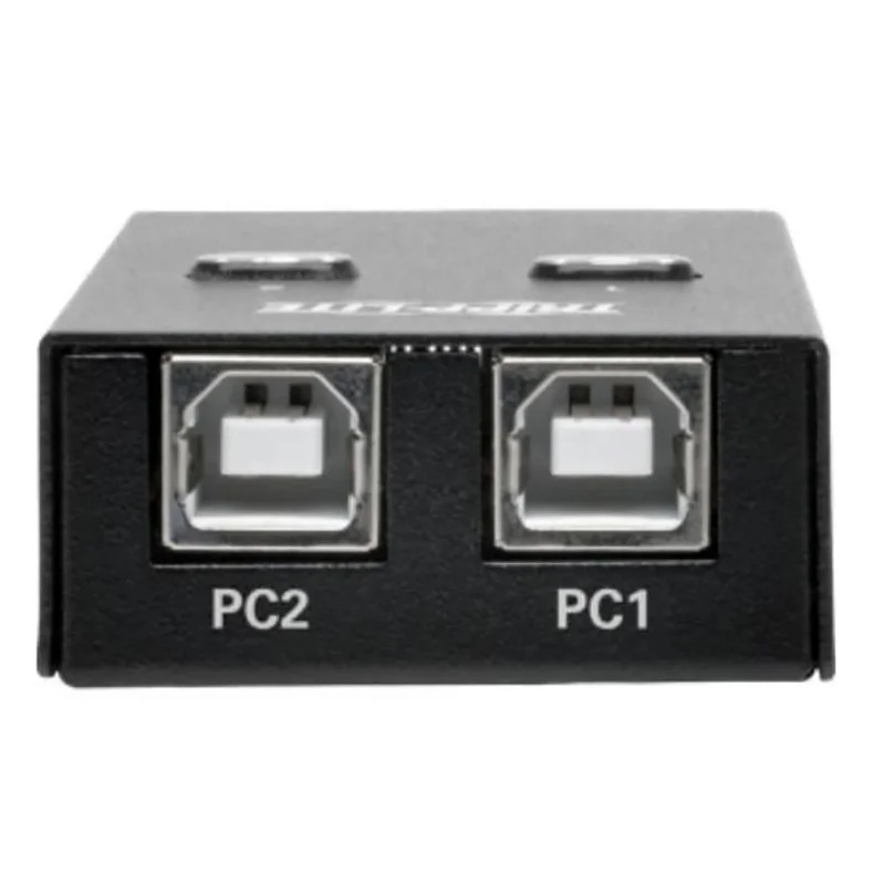 2 порта USB 2,0 автоматический распределительный Переключатель концентратор селектор переключатель для принтера сканер USB 2,0 автоматический распределительный Переключатель концентратор только черный
