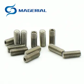 

100 pcs M3X16mm Socket Stop Screw Titanium bolt original Ti color not polished Hexagon Socket titanium screws Ti fastener
