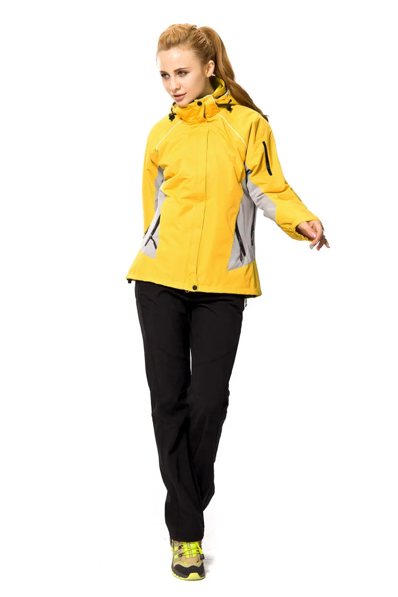 Уличная куртка и брюки костюм для пеших прогулок, кемпинга, альпинизма водонепроницаемый ветрозащитный термальный утепленный комплект пальто и брюки зимний женский