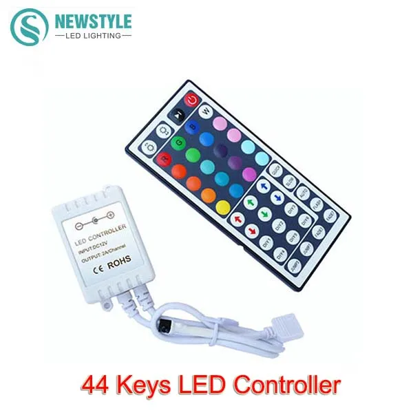 

IR 44 keys single color controller, control smd5050/3528 led strip light, RGB remote led controller