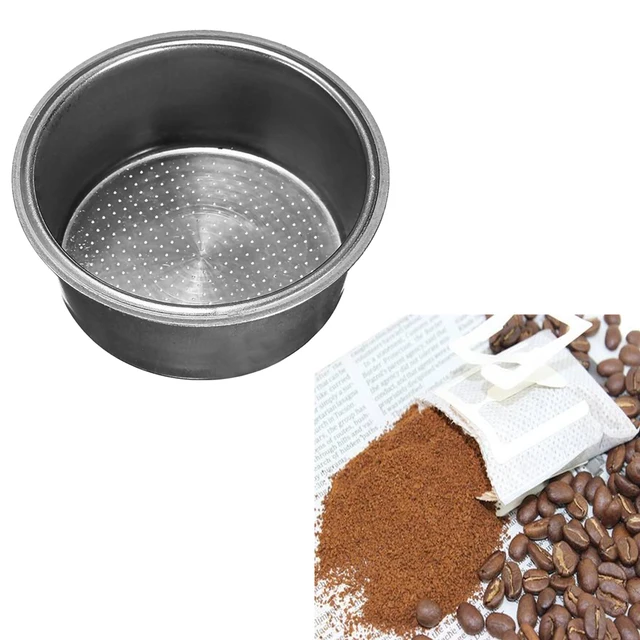 Best Price Behokic Double Layer Durable Stainless Steel Coffee Cup Filter Basket for Coffee Maker Breville Delonghi Krups Coffee Filter