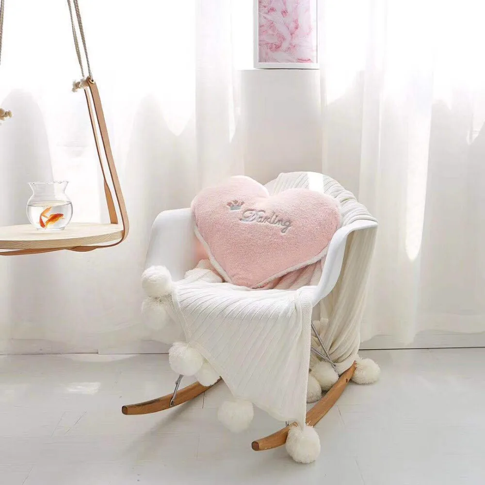 Нордическая розовая Подушка «Корона», подушка для девочки, для детей, детская подушка с Луной, звездой, плюшевой подушкой, подушка для детской комнаты, подарок для ребенка