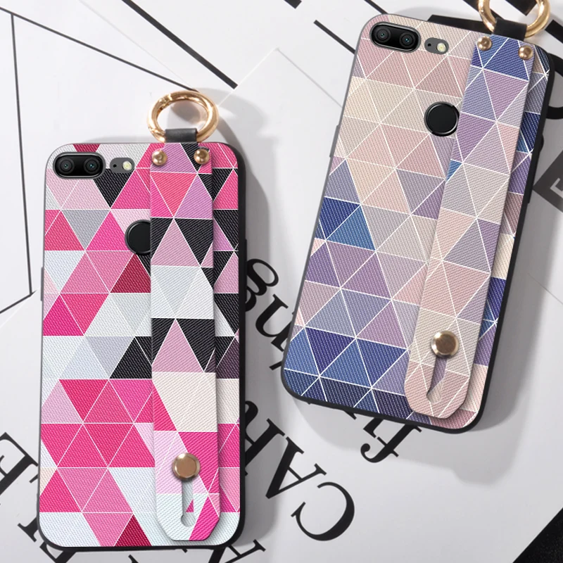 

Love Hand Strap Case For Huawei Honor 8 Pro V9 9 10 Lite Soft Silicone Wristband Coque Cover Cases For Huawei Honor V8 V9 V10 8X