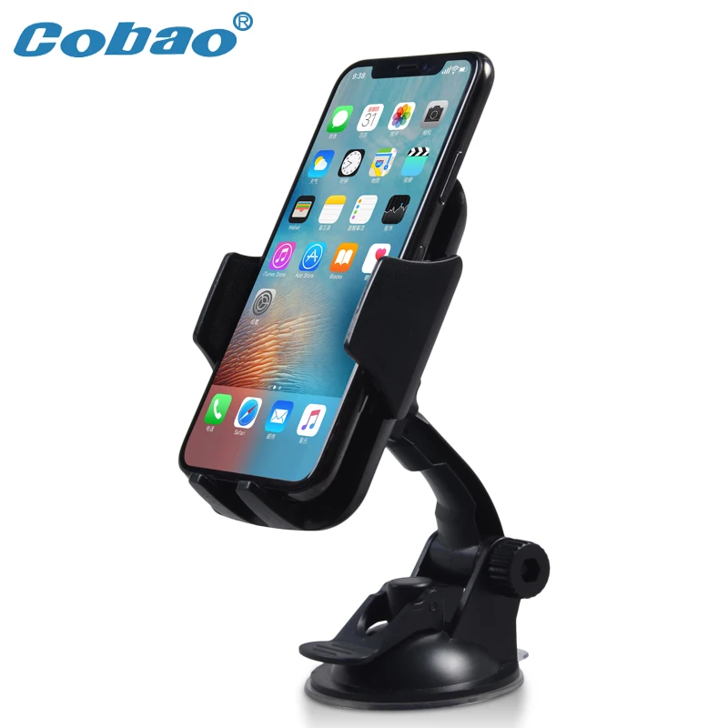 Cobao 360 Degree Car Mount Windshield Cellphone Holder Universal Mobile Phone Car Holder For Samsung iPhone Phone Accessories