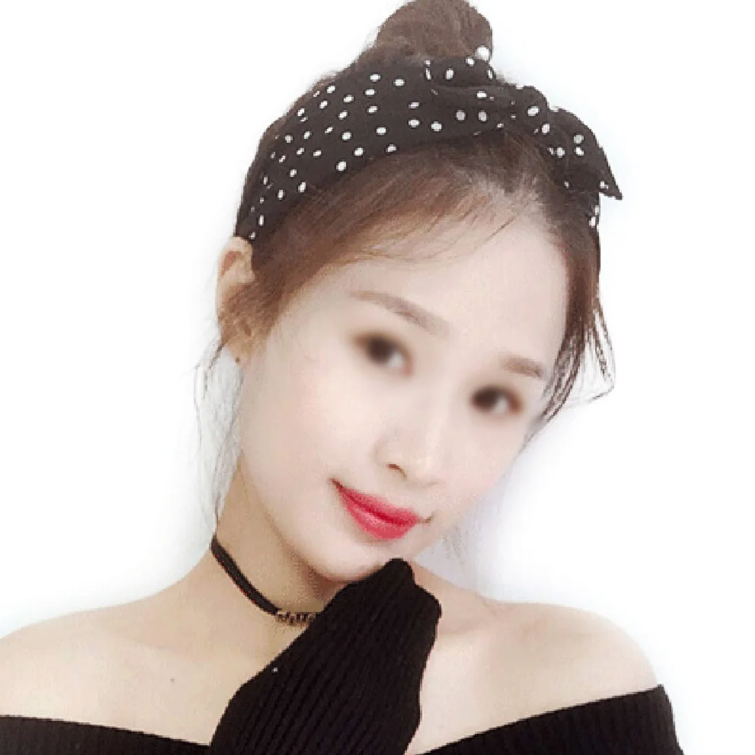

Mellifluous Hair Accessories Women Cotton Striped Headband Lady Girls Rabbit Ear Hair Bands Bow Knot Hairband Head Wrap