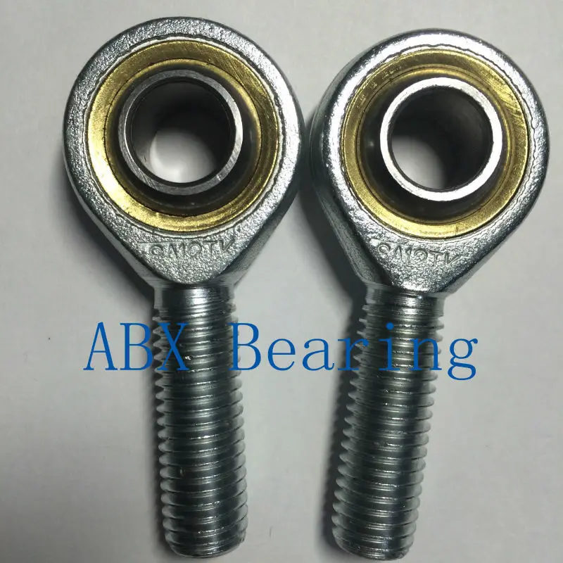 2pcs 12mm Male Right Hand Thread Rod End Joint Bearing Metric Thread M12x1.75mm 