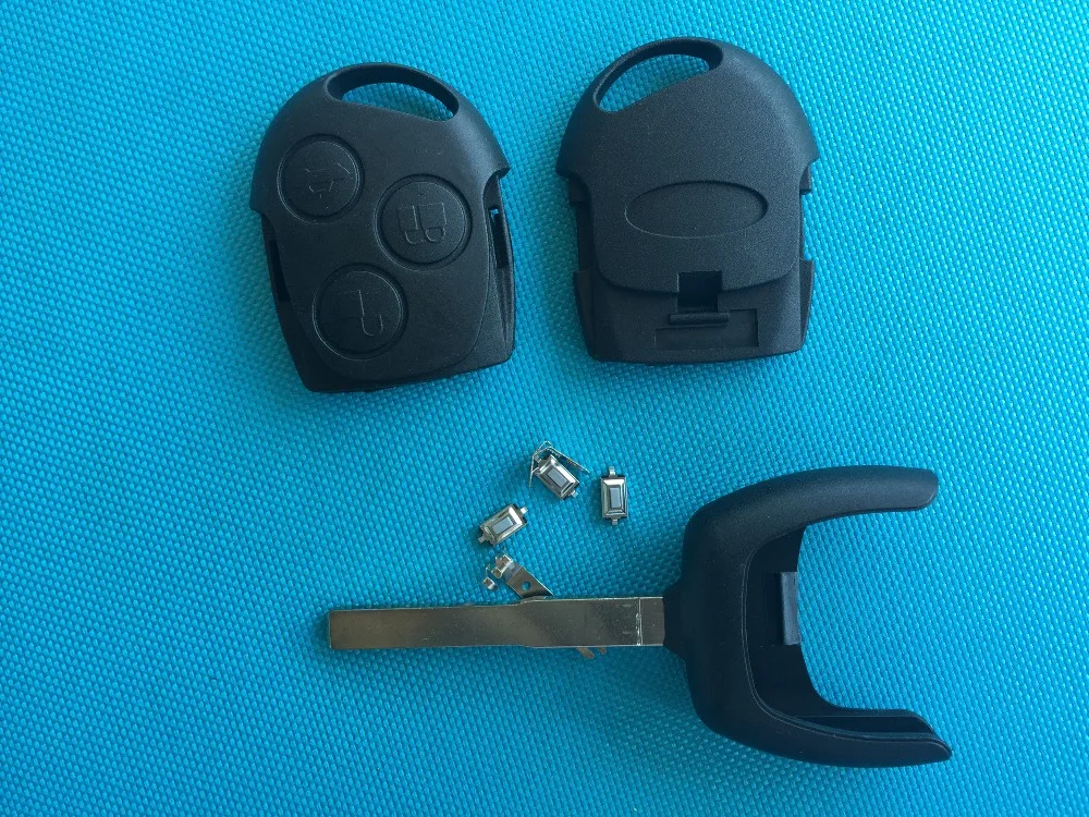 

1pc Auto Key Shell For Ford C-Max Fiesta Mondeo Galaxy Car Replacement Parts 3 Buttons Remote Blank Car Key Case Cover no logo