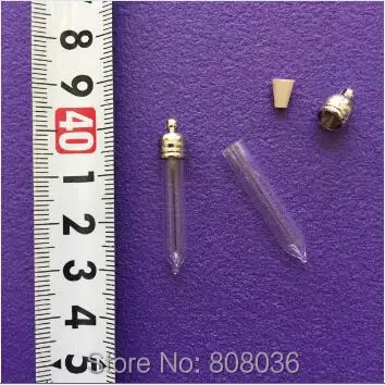 Прозрачный стеклянный флакон для духов 20 шт./набор 33*5 мм|pendant charms|charm pendantnecklace charm