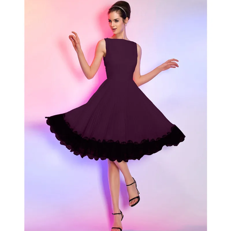 TS Couture Sheath Column Illusion Neckline Mini Lace Dresses Graduation