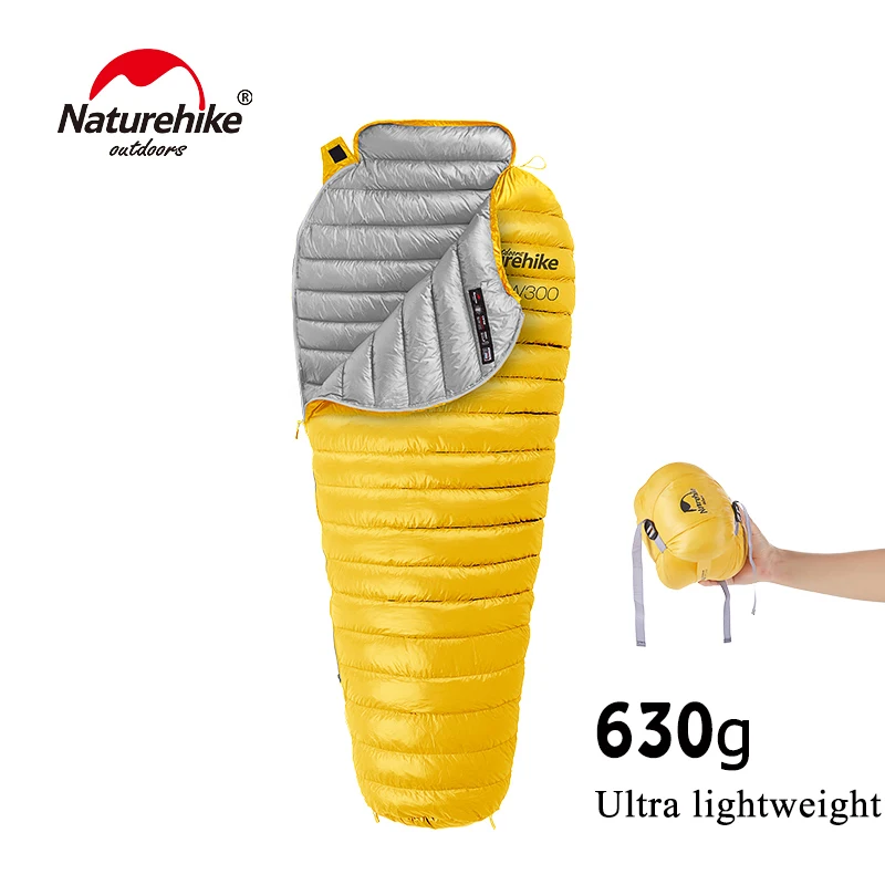 Cheap  Naturehike Ultralight CW300 Cold Weather Use Outdoor Survival Compression Goose Down Thermal Mummy 