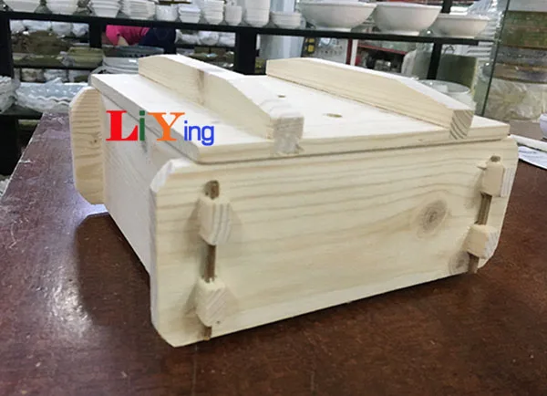 Бамбуковая пароварка корзина с крышкой 5 ''квадратный деревянный тофу dimsum bento box gestoomde пельмени Овощной паровой поварской горшок vaporera bambu