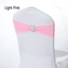 Горячие 50 шт/партия стрейч спандекс стул из лайкры Sash Band с сердечной пряжкой отель Банкет Свадебные небольшие подарки для гостей вечера, праздника в знак признательности за визит крещения Декор