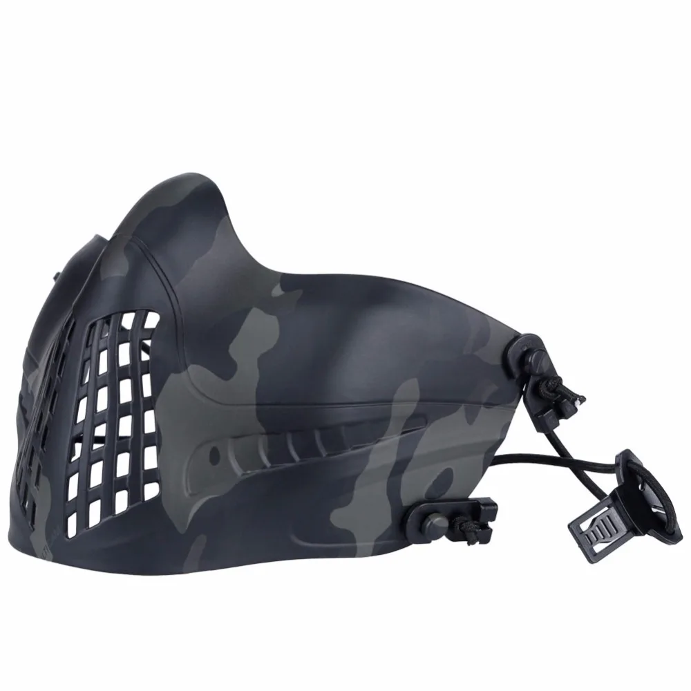 

WoSporT Tactical Paintball Mask Airsoft Protective Face Masks Hunting Shooting CS Military Game Pilot Mask