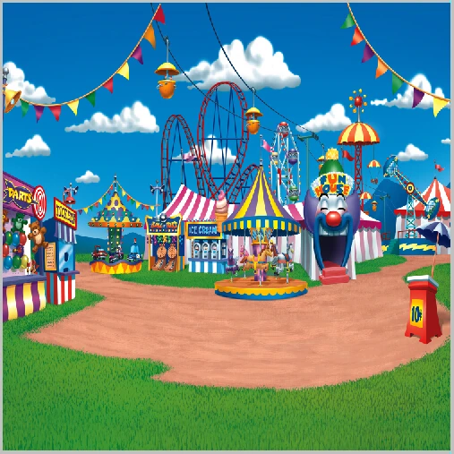 10x10ft amusement park fun