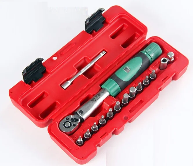 

5-18pcs Preset torque wrench tool kit, car auto repairing spanner tool, tire repairing tool
