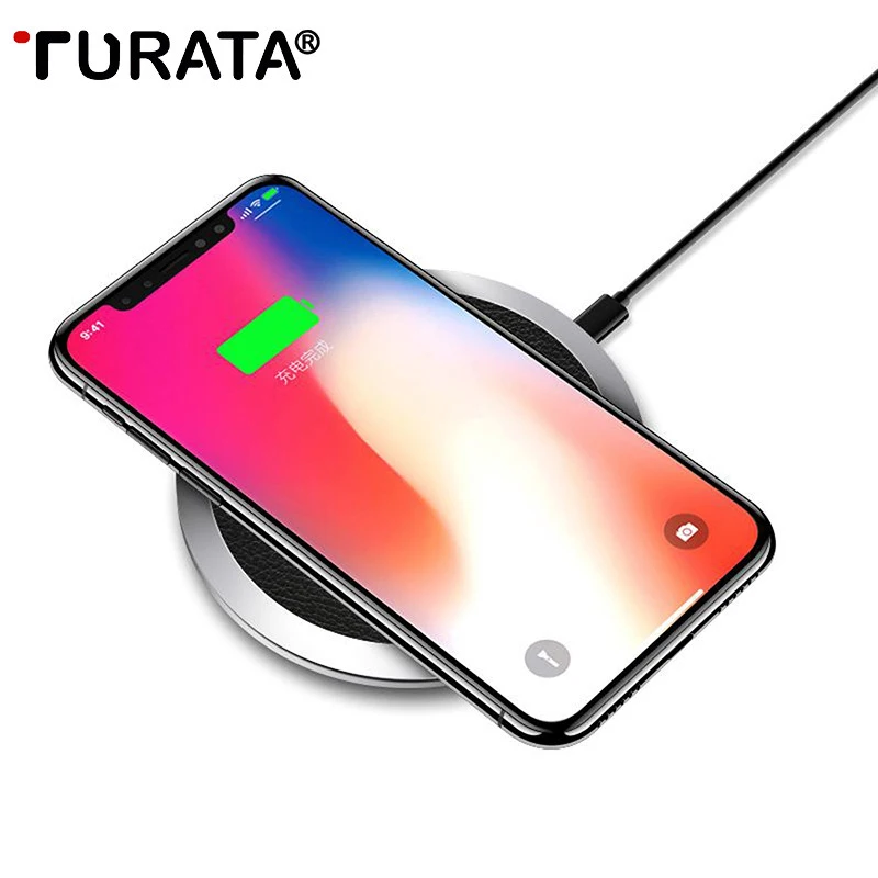 Turataqi Беспроводной Зарядное устройство для iPhone X 8 плюс 5 V 2A быстрой зарядки Samsung
