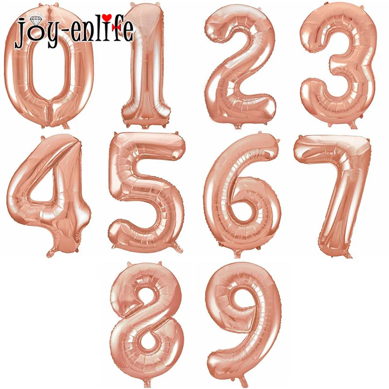

1pcs 16 inch Foil Aluminum Balloon 0-9 Number Digit Air Balloons Wedding Decor Birthday Party Souvenirs Supplies