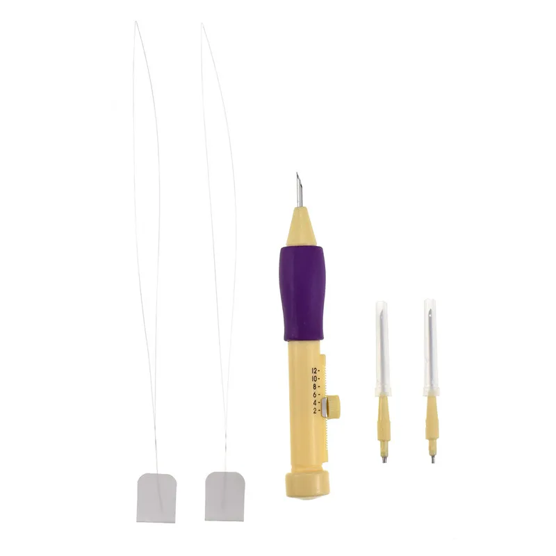 Magic Embroidery Pen Punch Needle Set 3 Needles 2 Threaders Sewing Craft Tools DIY Craft Knitting Sewing Tool for Embroidery (6)