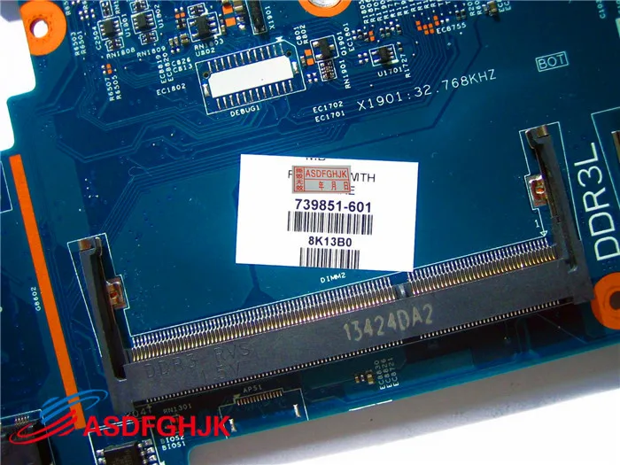 Ideal  Original FOR HP Probook 430 G1 LAPTOP MOTHERBOARD WITH I3-4005U 739851-601 Test OK