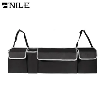 

Nile Car Rear Seat Back Organizer Adjustable Backseat Storage Bag Multi-use Oxford Automobile Universal Bottle Pocket