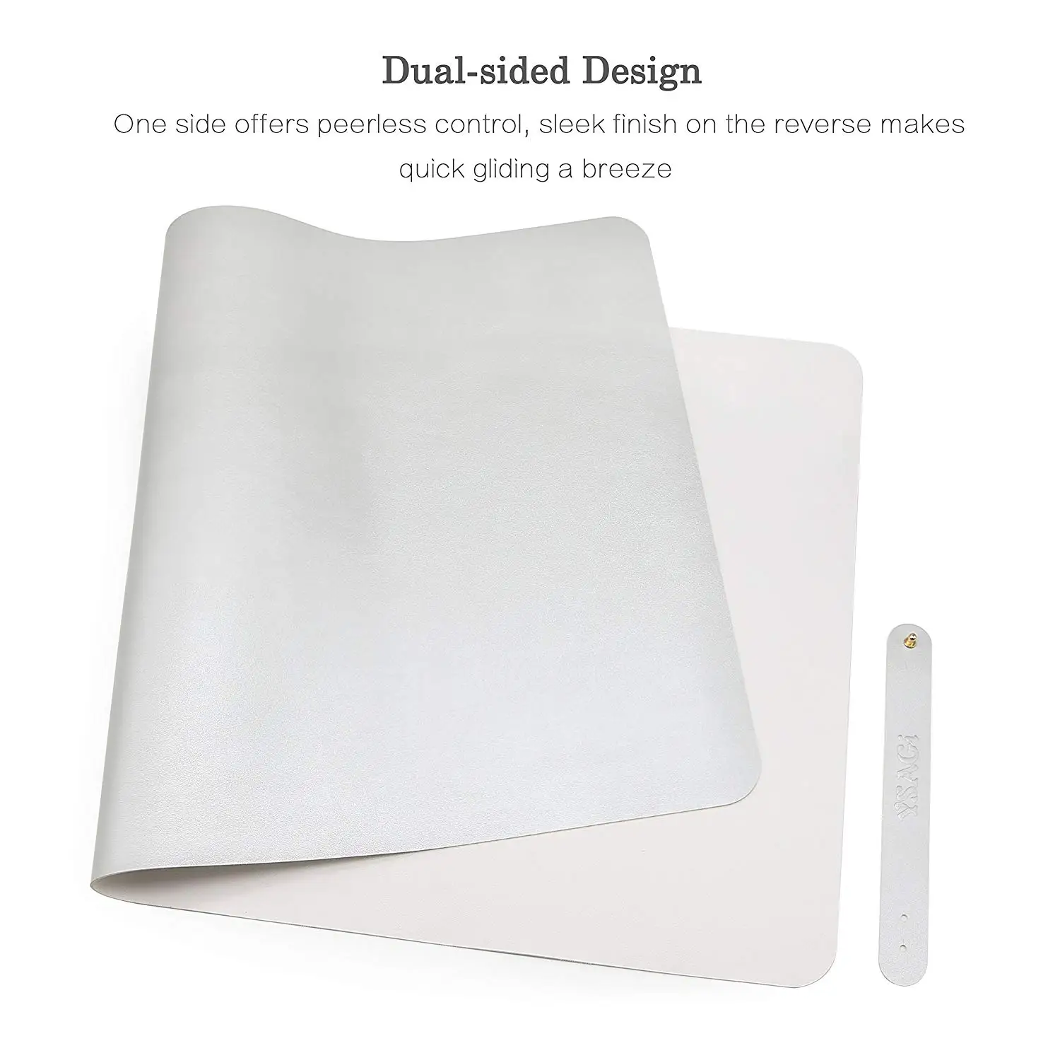 Multifunctional Office Desk Pad, 40*80cm Ultra Thin Waterproof PU Leather Mouse Pad, Dual Use Desk Writing Mat for Office/Home