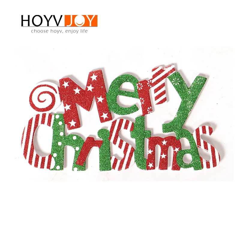 

HOYVJOY Colored Letter Cards For Christmas Decorations DIY Design Festival Supplies Party Decor