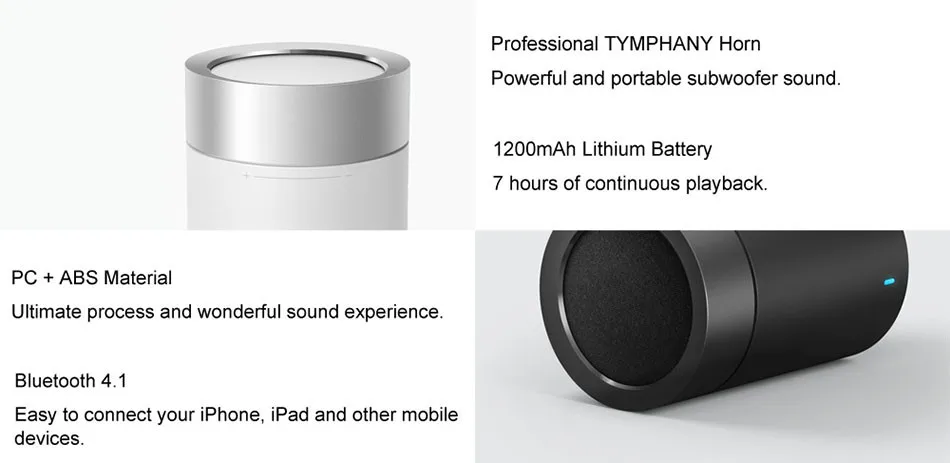 Original xiaomi speaker version 2 cannon TYMPHANY speaker 1200mah battery xiaomi bluetooth speaker 2ND 2