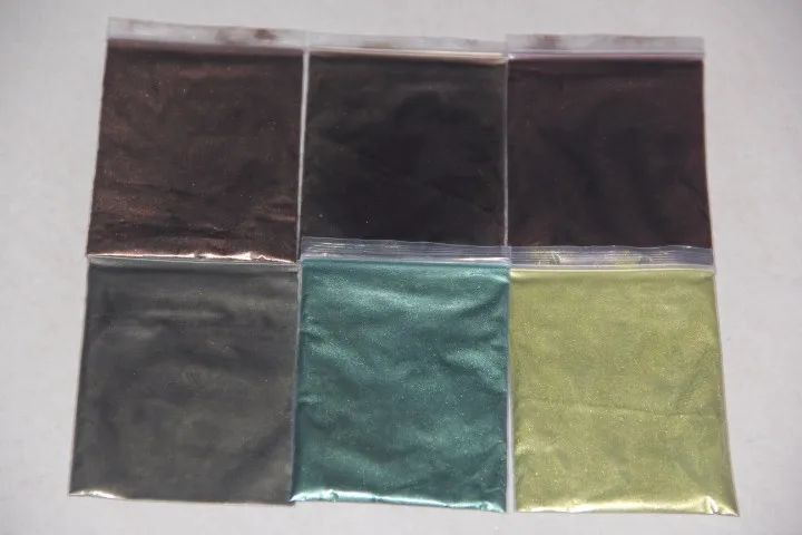 6 цветов Смешанная здоровая Натуральная Минеральная пудра MICA порошок DIY для красителя мыла краситель для мыла макияж