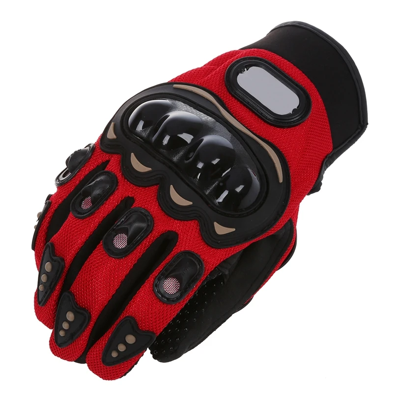 Пара Красный Перчатки полная защита пальцев XXL мотоцикл велосипед Спорт для